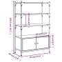 Librería 3 estantes madera ingeniería marrón 70x30x109,5 cm de , Librerías y estanterías - Ref: Foro24-838997, Precio: 66,78 ...