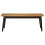 Mesa de centro madera maciza de mango y hierro 110x50x40 cm de , Mesas de centro - Ref: Foro24-356976, Precio: 105,06 €, Desc...
