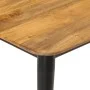 Mesa de centro madera maciza de mango y hierro 110x50x40 cm de , Mesas de centro - Ref: Foro24-356976, Precio: 104,10 €, Desc...