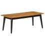 Mesa de centro madera maciza de mango y hierro 110x50x40 cm de , Mesas de centro - Ref: Foro24-356976, Precio: 105,06 €, Desc...