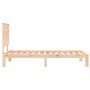 Estructura de cama individual con cabecero madera maciza de , Camas y somieres - Ref: Foro24-3193621, Precio: 92,47 €, Descue...