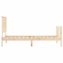Estructura de cama con cabecero madera maciza 100x200 cm de , Camas y somieres - Ref: Foro24-3193391, Precio: 118,65 €, Descu...