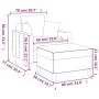 Brauner Samtsessel mit Hocker 60 cm von , Sofas - Ref: Foro24-3201104, Preis: 157,47 €, Rabatt: %