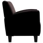 Sillón de cuero artificial marrón oscuro en Sillones | Comprar online en Foru.es