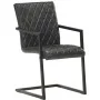 Cantilever dining chairs 4 units black genuine leather by , dining chairs - Ref: Foro24-3057794, Price: 546,48 €, Discount: %
