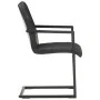 Cantilever dining chairs 4 units black genuine leather by , dining chairs - Ref: Foro24-3057794, Price: 546,48 €, Discount: %