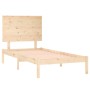 Estructura de cama madera maciza de pino 100x200 cm de , Camas y somieres - Ref: Foro24-3104793, Precio: 96,12 €, Descuento: %