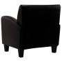 Sillón de cuero artificial marrón oscuro en Sillones | Comprar online en Foru.es