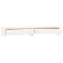 Soporte de monitor madera maciza de pino blanco 100x27x15 cm de , Bases y elevadores para ordenadores - Ref: Foro24-813960, P...