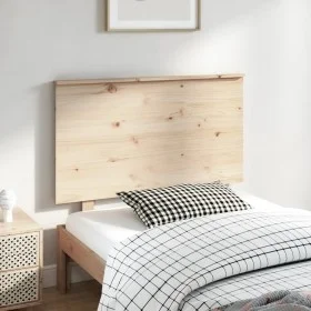 Solid pine wood bed headboard 104x6x82.5 cm by , Headboards and footboards - Ref: Foro24-819155, Price: 42,31 €, Discount: %