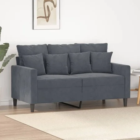 Zweiplätziges Samtsofa in dunkelgrau, 120 cm. von , Sofas - Ref: Foro24-359294, Preis: 230,93 €, Rabatt: %