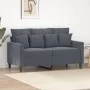 Zweiplätziges Samtsofa in dunkelgrau, 120 cm. von , Sofas - Ref: Foro24-359294, Preis: 230,93 €, Rabatt: %