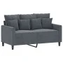 Zweiplätziges Samtsofa in dunkelgrau, 120 cm. von , Sofas - Ref: Foro24-359294, Preis: 230,93 €, Rabatt: %