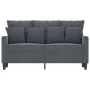 Zweiplätziges Samtsofa in dunkelgrau, 120 cm. von , Sofas - Ref: Foro24-359294, Preis: 230,93 €, Rabatt: %