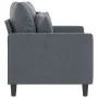 Zweiplätziges Samtsofa in dunkelgrau, 120 cm. von , Sofas - Ref: Foro24-359294, Preis: 230,93 €, Rabatt: %
