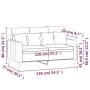 Zweiplätziges Samtsofa in dunkelgrau, 120 cm. von , Sofas - Ref: Foro24-359294, Preis: 230,93 €, Rabatt: %
