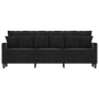 Sofá de 3 plazas terciopelo negro 180 cm de , Sofás - Ref: Foro24-359318, Precio: 256,71 €, Descuento: %