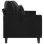 Sofá de 3 plazas terciopelo negro 180 cm de , Sofás - Ref: Foro24-359318, Precio: 248,33 €, Descuento: %