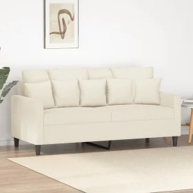Sofá de 2 plazas terciopelo color crema 140 cm de , Sofás - Ref: Foro24-359311, Precio: 245,09 €, Descuento: %