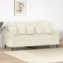 Sofá de 2 plazas terciopelo color crema 140 cm de , Sofás - Ref: Foro24-359311, Precio: 245,09 €, Descuento: %