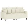 Sofá de 2 plazas terciopelo color crema 140 cm de , Sofás - Ref: Foro24-359311, Precio: 245,09 €, Descuento: %