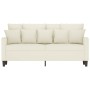 Sofá de 2 plazas terciopelo color crema 140 cm de , Sofás - Ref: Foro24-359311, Precio: 250,07 €, Descuento: %