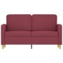 Sofá de 2 plazas de tela rojo tinto 120 cm de , Sofás - Ref: Foro24-359476, Precio: 202,71 €, Descuento: %