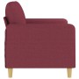 Sofá de 2 plazas de tela rojo tinto 120 cm de , Sofás - Ref: Foro24-359476, Precio: 202,71 €, Descuento: %