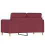 Zweiplätziges Stoffsofa in dunkelroter Farbe, 120 cm breit. von , Sofas - Ref: Foro24-359476, Preis: 199,65 €, Rabatt: %