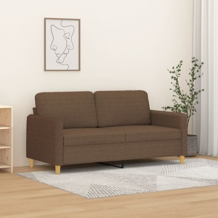 Sofá de 2 plazas de tela marrón 140 cm de , Sofás - Ref: Foro24-359481, Precio: 212,92 €, Descuento: %