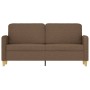 Sofá de 2 plazas de tela marrón 140 cm de , Sofás - Ref: Foro24-359481, Precio: 212,92 €, Descuento: %