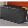 Caja de almacenamiento de jardín antracita ratán PP 120x56x63cm de vidaXL, Cajas de almacenaje para exteriores - Ref: Foro24-...