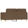 Sofá de 2 plazas de tela marrón 140 cm de , Sofás - Ref: Foro24-359481, Precio: 212,92 €, Descuento: %