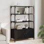 Librería de 3 estantes madera ingeniería negro 70x30x109,5 cm de , Librerías y estanterías - Ref: Foro24-838993, Precio: 69,5...