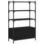 Librería de 3 estantes madera ingeniería negro 70x30x109,5 cm de , Librerías y estanterías - Ref: Foro24-838993, Precio: 68,4...
