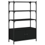Librería de 3 estantes madera ingeniería negro 70x30x109,5 cm de , Librerías y estanterías - Ref: Foro24-838993, Precio: 69,5...