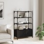 Librería de 3 estantes madera ingeniería negro 70x30x109,5 cm de , Librerías y estanterías - Ref: Foro24-838993, Precio: 69,5...
