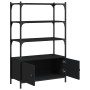 Librería de 3 estantes madera ingeniería negro 70x30x109,5 cm de , Librerías y estanterías - Ref: Foro24-838993, Precio: 69,5...