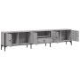 Mueble de TV cajón madera ingeniería gris Sonoma 200x25x44 cm de , Muebles TV - Ref: Foro24-838991, Precio: 101,36 €, Descuen...