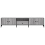 Mueble de TV cajón madera ingeniería gris Sonoma 200x25x44 cm de , Muebles TV - Ref: Foro24-838991, Precio: 101,36 €, Descuen...