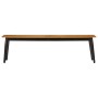 Banco madera maciza de mango y hierro 160x40x45 cm de , Bancos de comedor y cocina - Ref: Foro24-356979, Precio: 195,95 €, De...