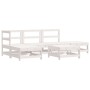 Juego de muebles de jardín 6 piezas madera maciza pino blanco de , Conjuntos de jardín - Ref: Foro24-3186313, Precio: 422,91 ...