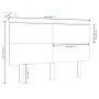 Bettkopfteil aus massivem Kiefernholz, 154 x 6 x 82,5 cm von , Kopf- und Fußteile - Ref: Foro24-819175, Preis: 70,80 €, Rabat...