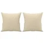 Sofá de 2 plazas con cojines tela color crema 120 cm de , Sofás - Ref: Foro24-3200903, Precio: 217,79 €, Descuento: %