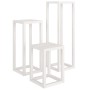 Set de bar 3 piezas madera maciza de pino blanco de , Soportes para macetas - Ref: Foro24-822268, Precio: 109,18 €, Descuento: %