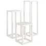 Set de bar 3 piezas madera maciza de pino blanco de , Soportes para macetas - Ref: Foro24-822268, Precio: 107,42 €, Descuento: %