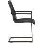Sillas voladizas de comedor 6 unidades cuero auténtico negro de , Sillas de comedor - Ref: Foro24-3057795, Precio: 879,55 €, ...