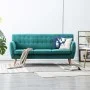 Sofá de 3 plazas tapizado de tela verde 172x70x82 cm de vidaXL, Sofás - Ref: Foro24-247128, Precio: 426,20 €, Descuento: %