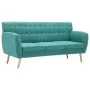 Sofá de 3 plazas tapizado de tela verde 172x70x82 cm de vidaXL, Sofás - Ref: Foro24-247128, Precio: 426,20 €, Descuento: %