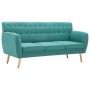 Sofá de 3 plazas tapizado de tela verde 172x70x82 cm de vidaXL, Sofás - Ref: Foro24-247128, Precio: 433,64 €, Descuento: %